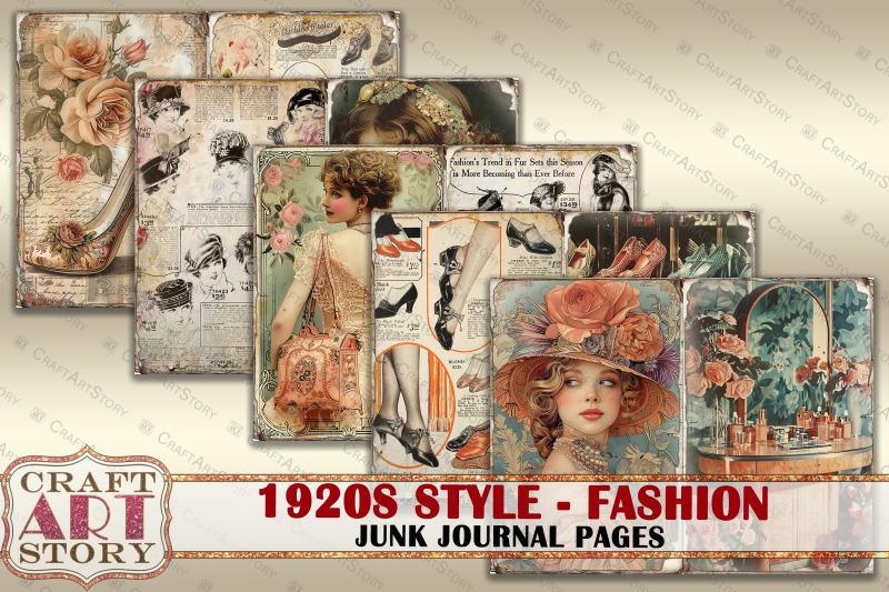 vintage-fashion-junk-journal-kit-1920s-style-collage-sheets