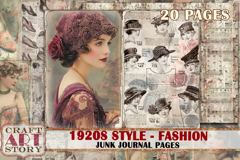 vintage-fashion-junk-journal-kit-1920s-style-collage-sheets