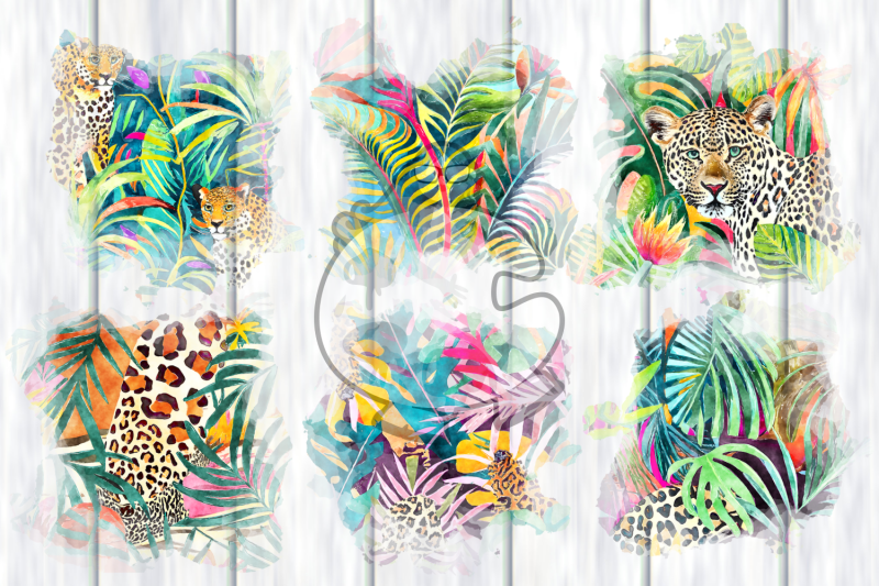 leopard-splashes-set-2-watercolor-texture-backgrounds