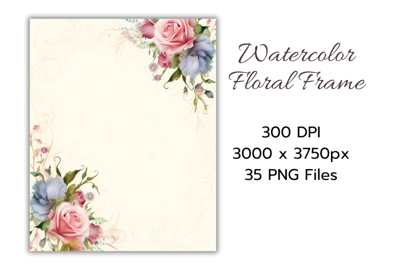 watercolor-floral-frames-collection