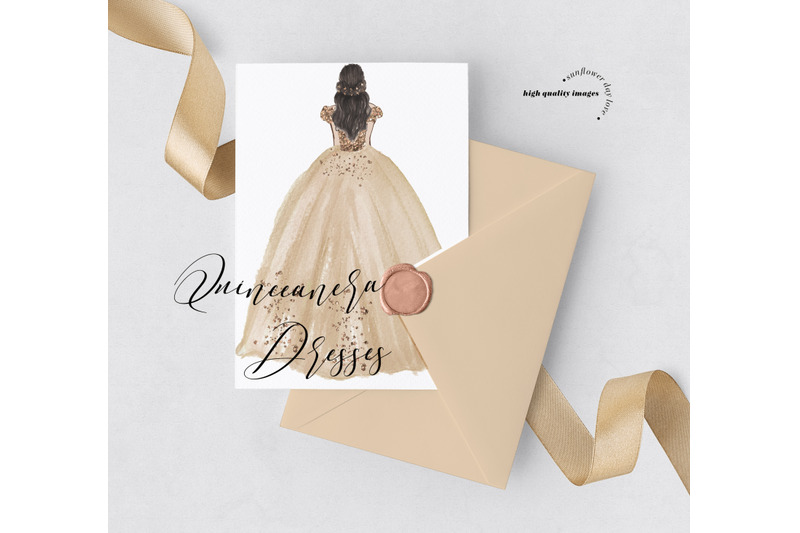 elegant-champagne-princess-dresses-quinceanera-clipart-party-dresses
