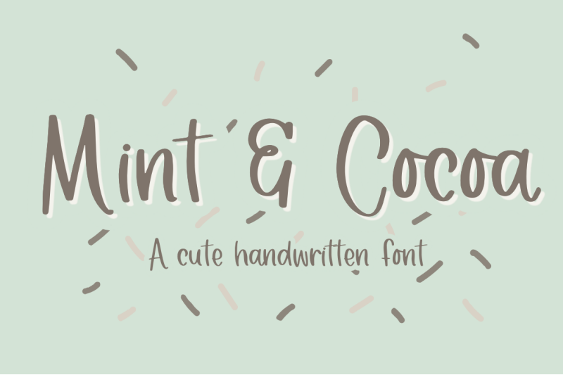 mint-amp-cocoa-handwritten-font