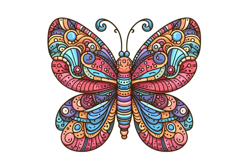 zentangle-stylized-butterfly