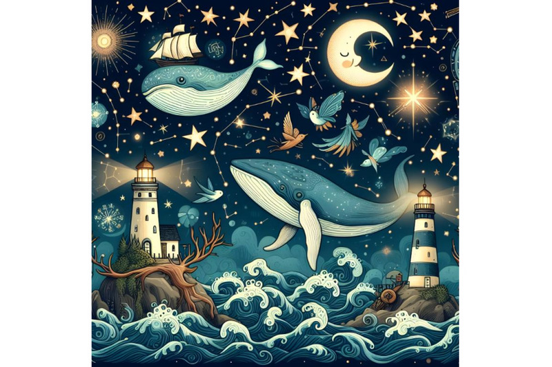 night-sky-pattern-with-fairy-motives-driftwood-whales