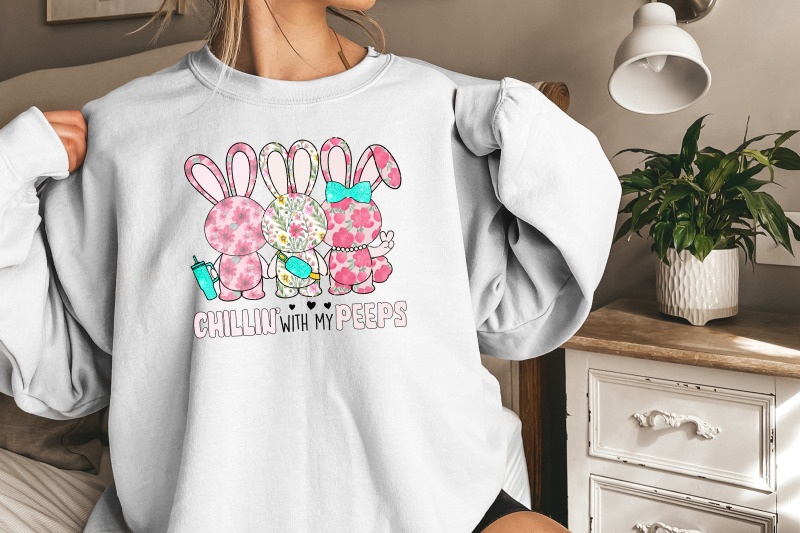 chillin-with-my-peeps-easter-bunny-png-sublimation-design