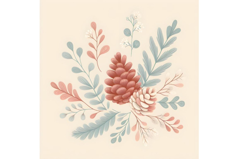 floral-pine-cone