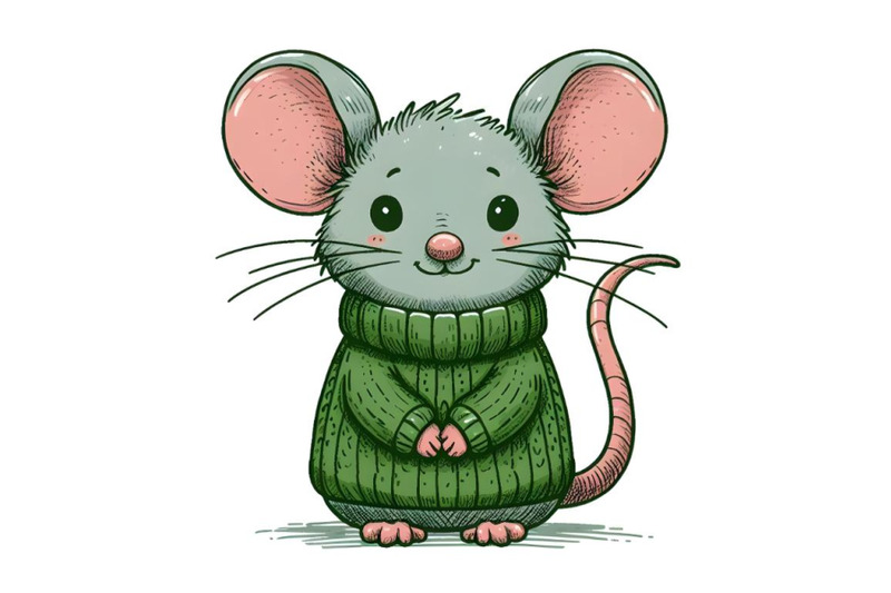 mouse-in-green-sweater