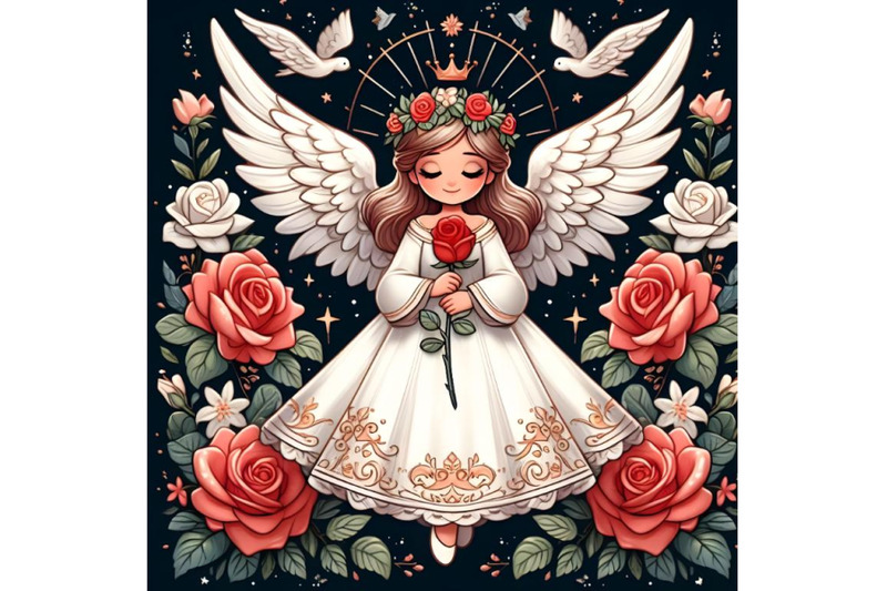 beautiful-white-angel-with-red-rose-crown