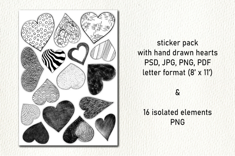black-hearts-sticker-pack