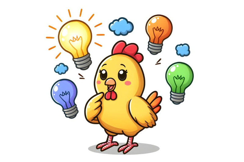 cute-funny-chicken-with-light-bulb