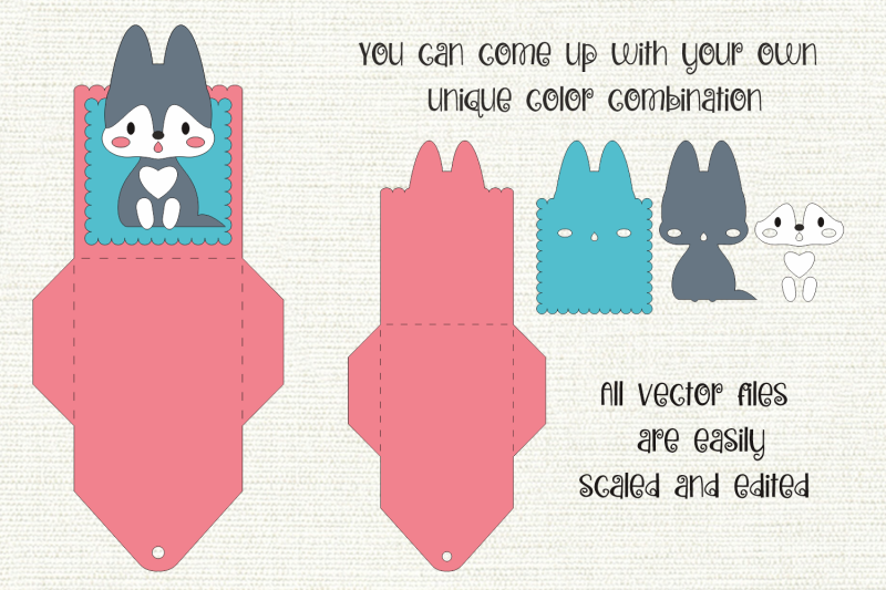 baby-wolf-birthday-gift-card-holder-paper-craft-template