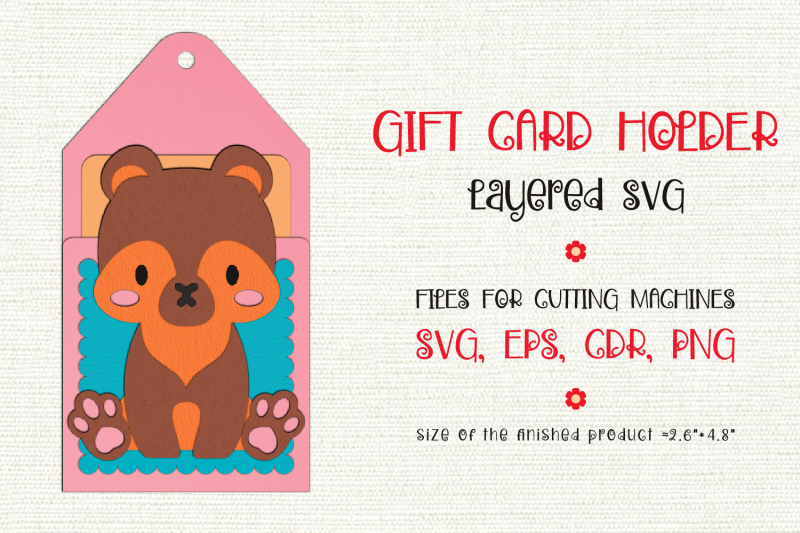 cute-bear-cub-birthday-gift-card-holder-paper-craft-template