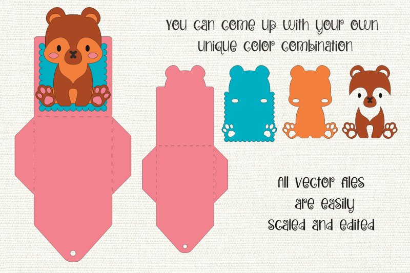 cute-bear-cub-birthday-gift-card-holder-paper-craft-template