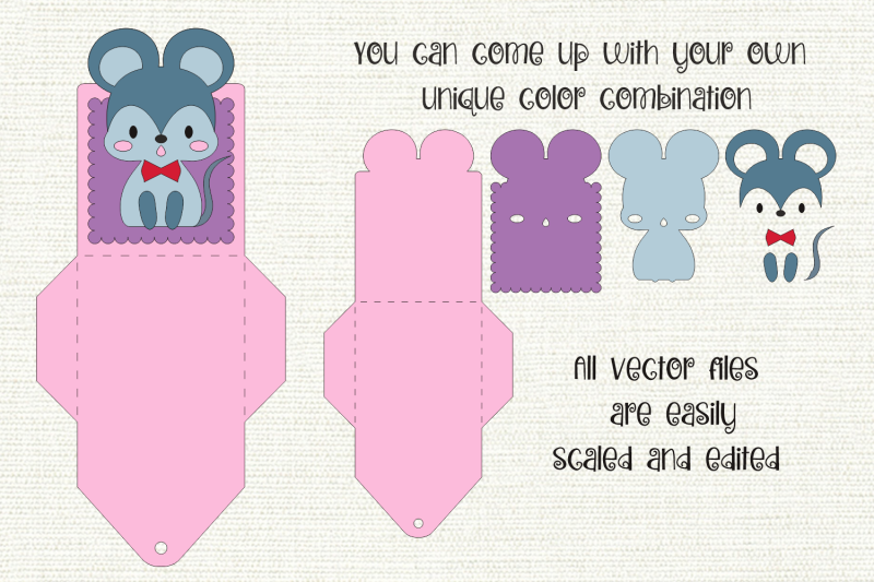 cute-mouse-birthday-gift-card-holder-paper-craft-template