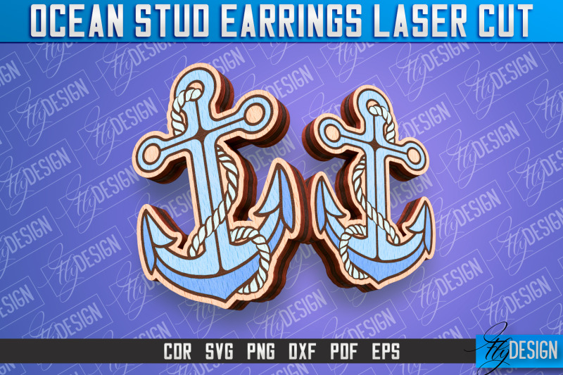 ocean-stud-earrings-laser-cut-accessories-laser-cut-design-cnc-fil