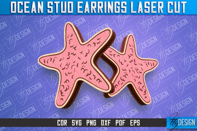 ocean-stud-earrings-laser-cut-accessories-laser-cut-design-cnc-fil