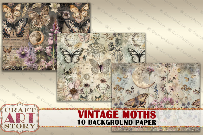 vintage-background-paper-forest-moths-printable-10-pages