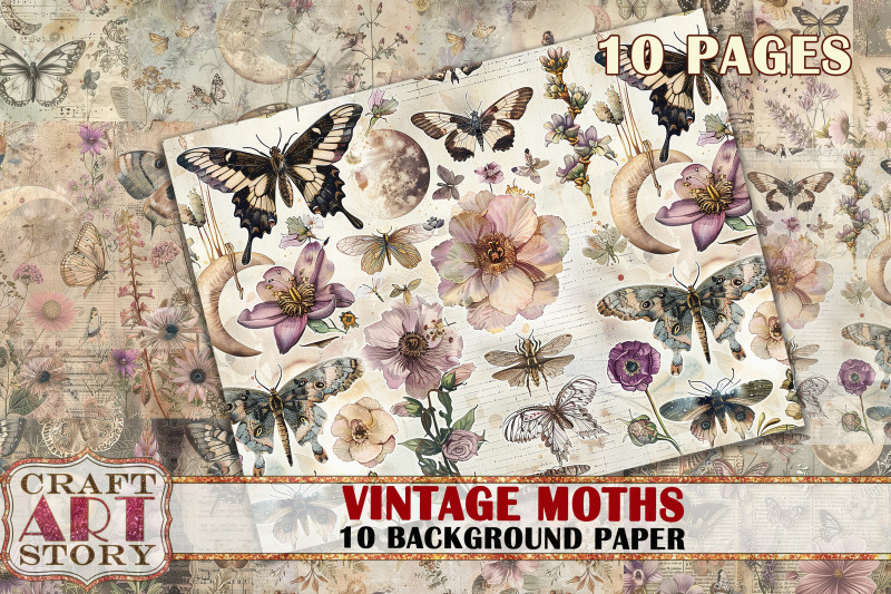 vintage-background-paper-forest-moths-printable-10-pages