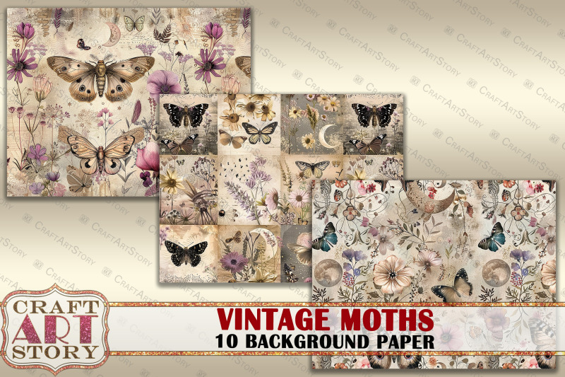 vintage-background-paper-forest-moths-printable-10-pages