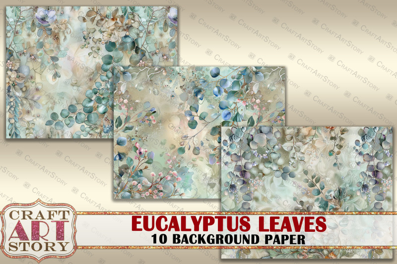 vintage-background-paper-eucalyptus-leaves-10-pages