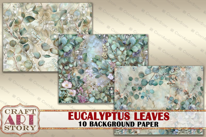 vintage-background-paper-eucalyptus-leaves-10-pages