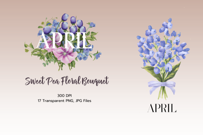 april-birth-month-flower-sweet-pea-watercolor-sublimation