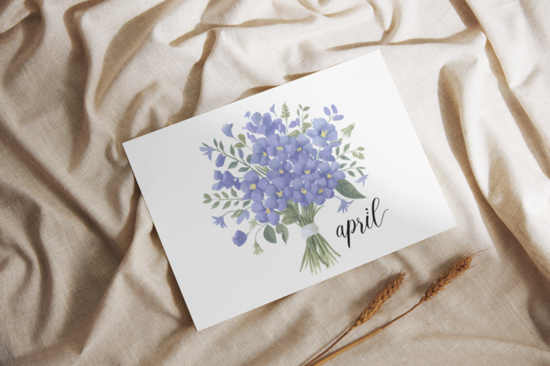 april-birth-month-flower-sweet-pea-watercolor-sublimation