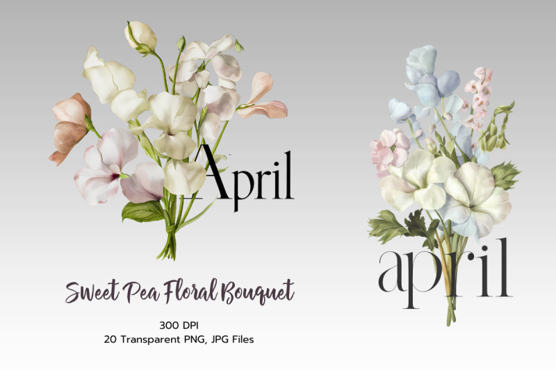 april-birth-month-flower-sweet-pea-watercolor-sublimation