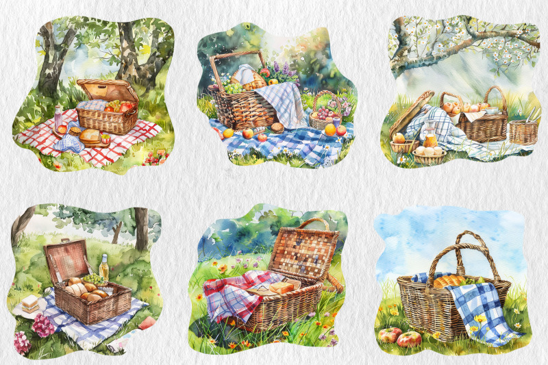 watercolor-spring-picnic