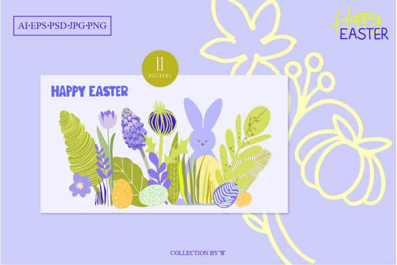 happy-easter-editable-poster-set