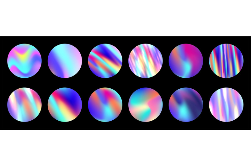 iridescent-holographic-circles-round-iridescent-fluid-color-gradients