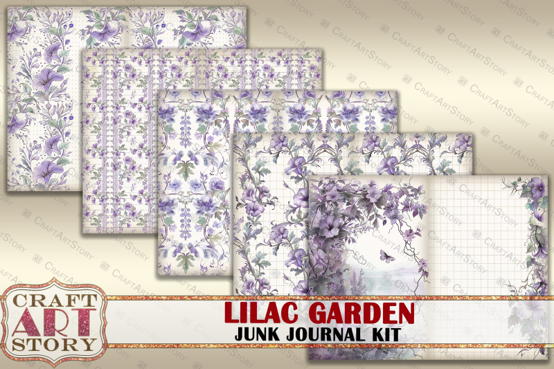 vintage-lilac-garden-junk-journal-kit-spring-ephemera