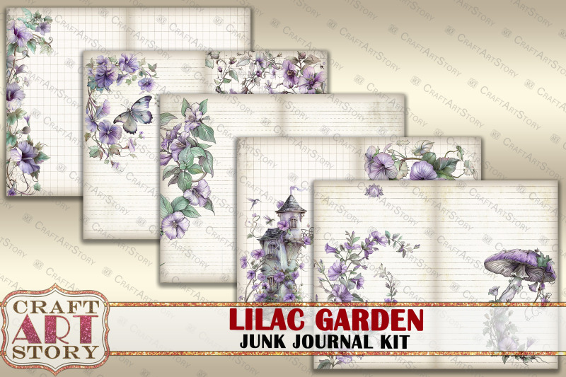 vintage-lilac-garden-junk-journal-kit-spring-ephemera