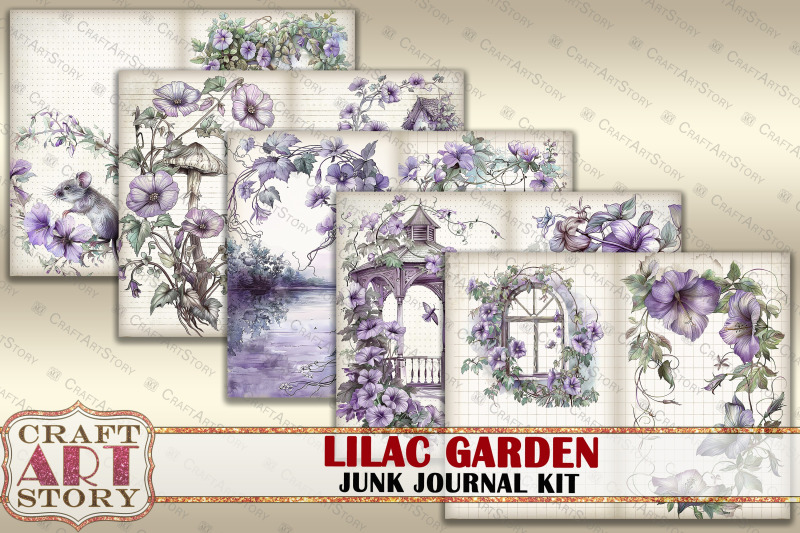 vintage-lilac-garden-junk-journal-kit-spring-ephemera