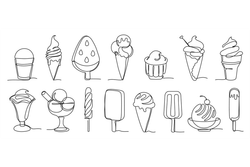 continuous-one-line-ice-cream-hand-drawn-soft-serve-frozen-desserts