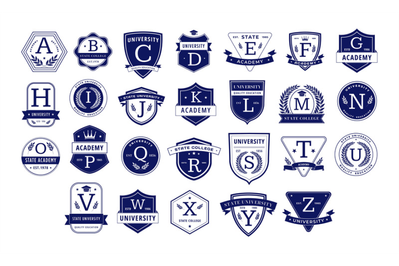 education-monogram-alphabetical-elegant-academic-crests-letter-badge
