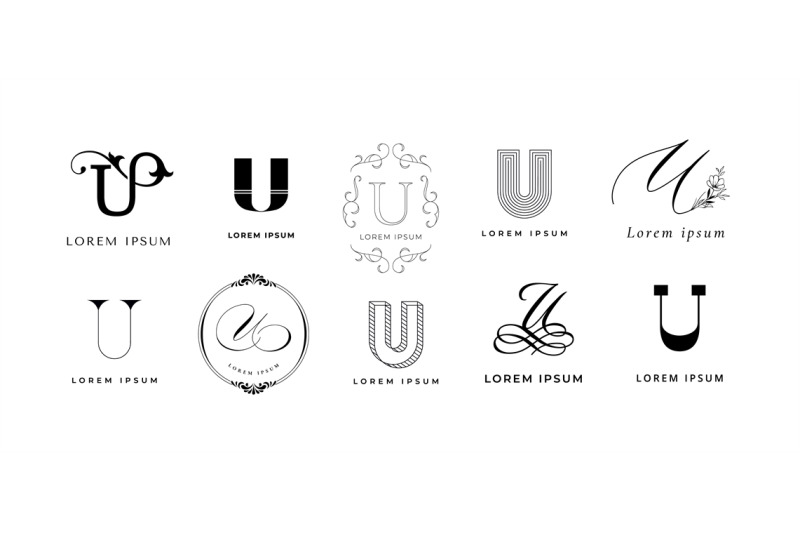 creative-u-emblem-letter-u-monogram-for-modern-urban-or-unicrorn-comp