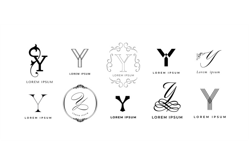 creative-y-emblem-letter-y-monogram-for-vintage-and-modern-branding