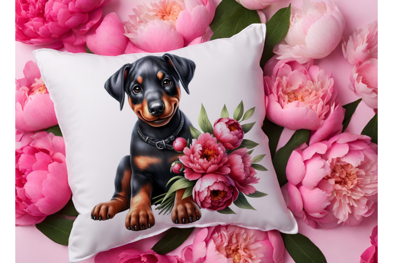 dog-clipart-dogs-clipart-dogs-with-peonies-png