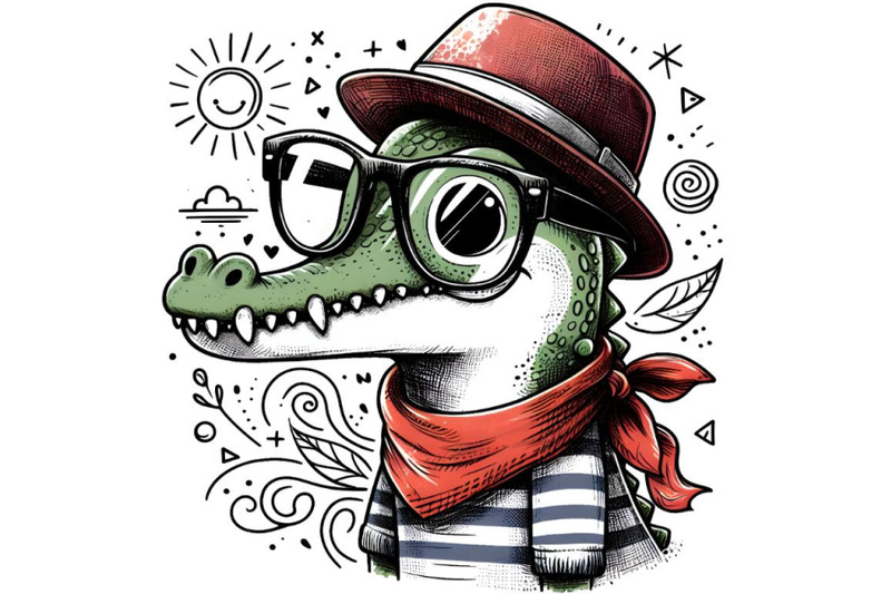 hipster-crocodile-with-glasses