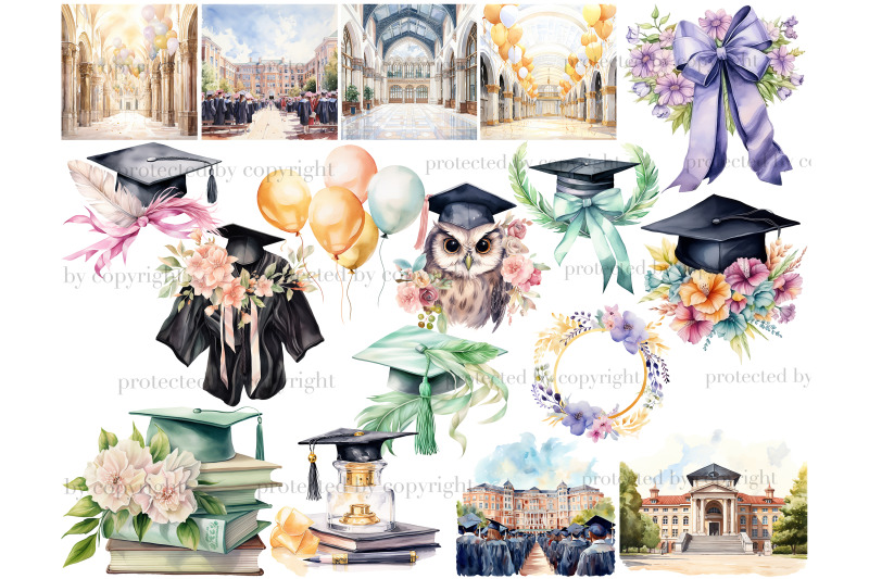 graduation-clipart-bundle-high-school-clipart-set