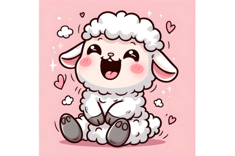 cute-little-baby-sheep-sit-and-laugh