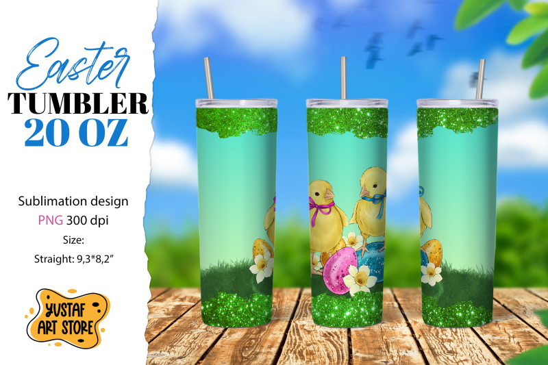 easter-tumbler-sublimation-cute-easter-chicks-couple-tumbler