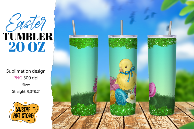 easter-tumbler-sublimation-cute-easter-chicks-tumbler-wrap