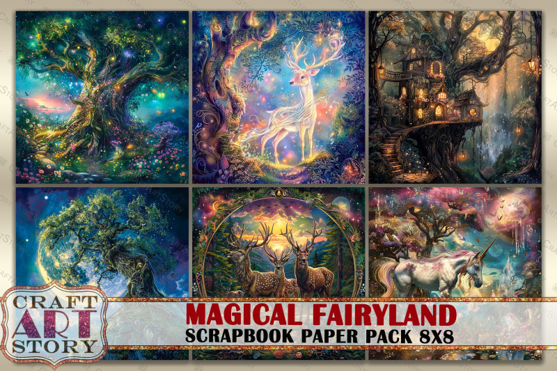 magic-fairyland-journal-scrapbook-paper-pack-8x8-fantasy