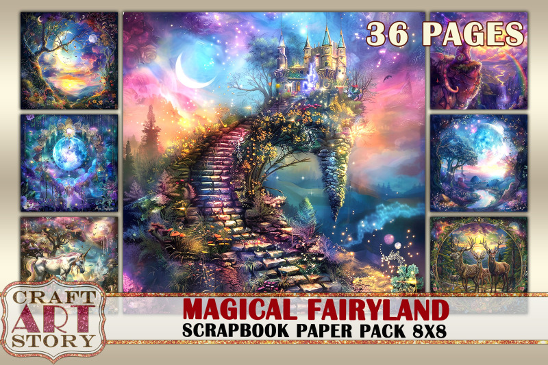 magic-fairyland-journal-scrapbook-paper-pack-8x8-fantasy