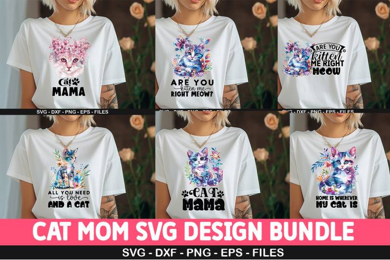 cat-mom-svg-design-bundle