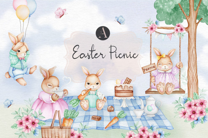 easter-picnic-clipart-watercolor
