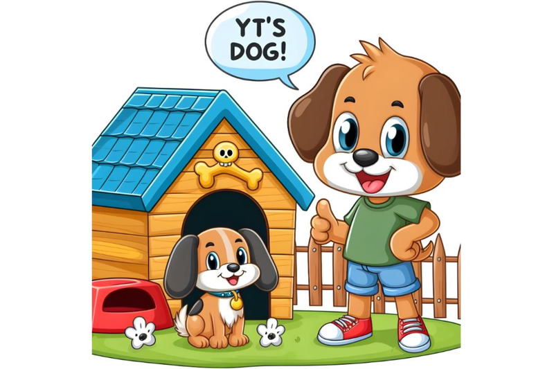 baby-dog-with-small-dog-kennel