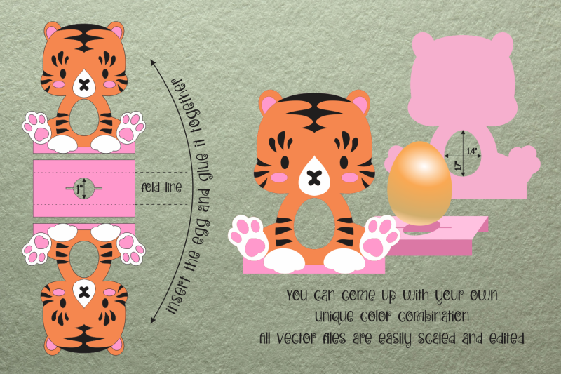 baby-tiger-easter-egg-holder-paper-craft-template